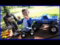 Finding Bigfoot Playing with My Bigfoot RC Monster Trucks