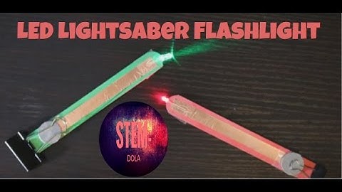 LED Lightsaber Flashlight with Copper Tape