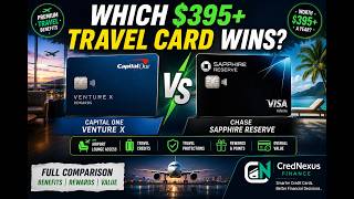 Which $395+ Travel Card Wins in 2026 Venture X vs Sapphire Reserve