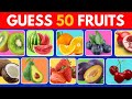 Can you guess these 50 fruits easy to hard level challenge 