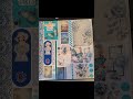 Beautiful Blue Grid page 🩵💙 #crafting #art #foryou #scrapbookjournal #scrapbooking