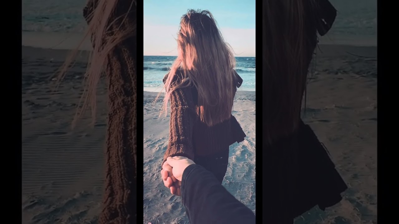 Romantic Beach Walk: A Couple's Sunset Stroll#beachwalk #romance #sunset #couplegoals