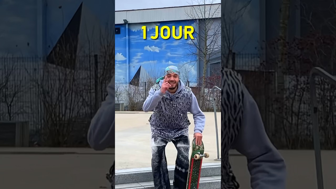 En skate descendre des marches - 1 jour vs 10 ans 😭🛹😎