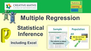 Multiple Regression - statistical inference including hypothesis tests using Excel