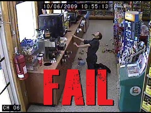 Drunk man in Liquor Store