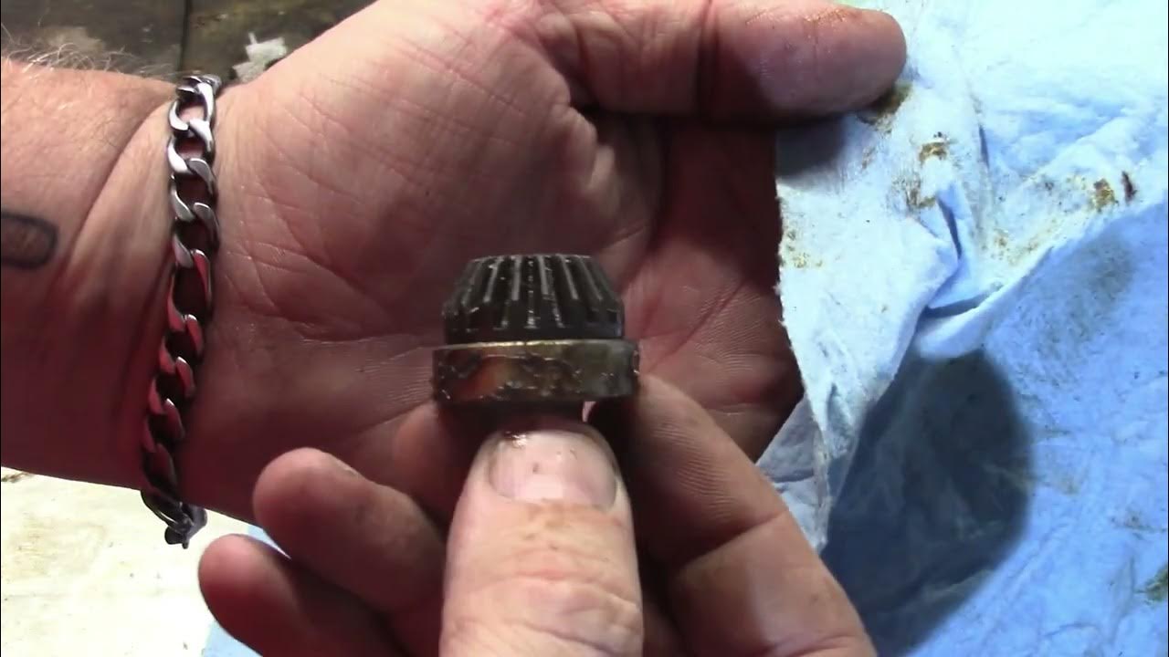 Trimmer spool head gear head inspection and grease maintenance YouTube