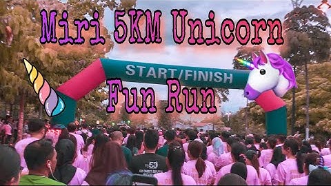 Miri Unicorn 5KM Fun Run 🦄 || My First Time || Iban Vlog