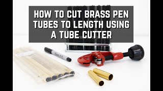 How to cut brass pen tubes to length by William Wood-Write 3,651 views 2 years ago 1 minute, 22 seconds