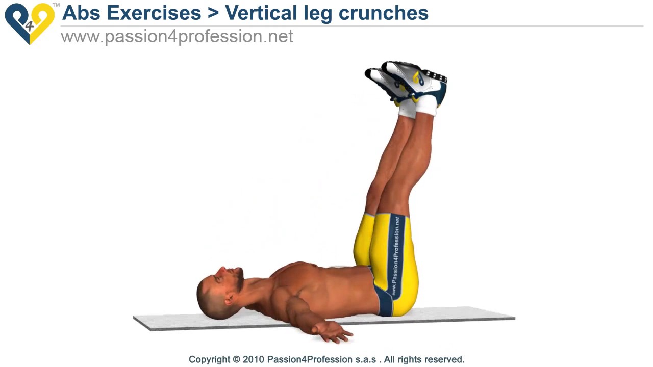 Vertical Leg Crunches - YouTube