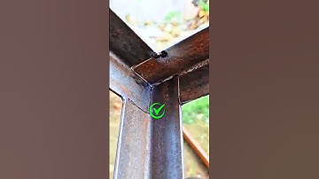 perfect!! technique of connecting three angle iron rods for precise connection #welders #welding