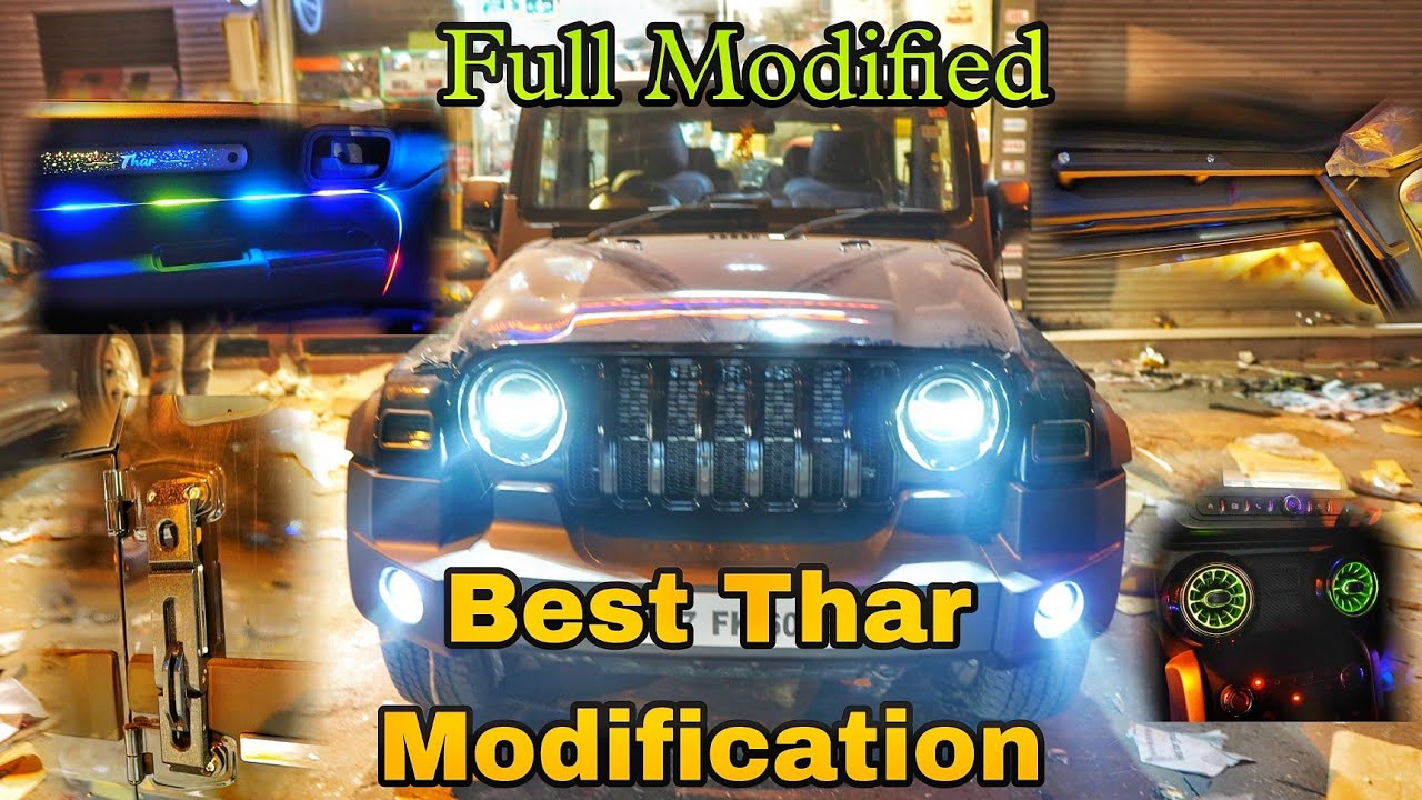 Modified Mahindra Thar | Full Modification in Thar | Premium Thar ...