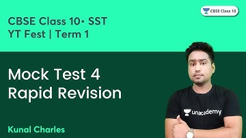 YT Fest | Mock Test 4 | Rapid Revision | Term 1 | CBSE Class 10 | Kunal Charles