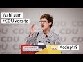 Wahl zum #CDUVorsitz: Die Rede von Annegret Kramp-Karrenbauer