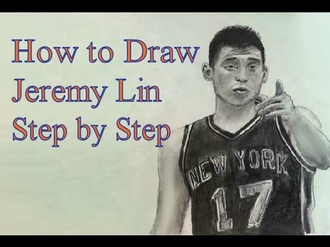 How to Draw Jeremy Lin Step by Step