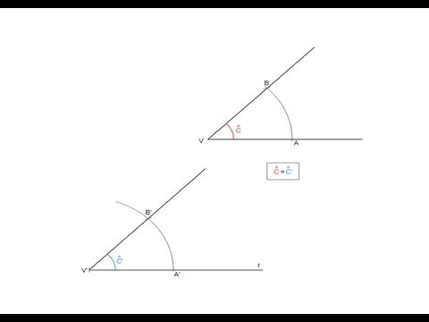 Video: Cómo Construir Un ángulo Igual A Uno Dado