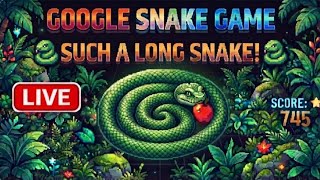🔴 LIVE: Google Snake Game - New World Record! 🐍🏆 | Beat Your Best!