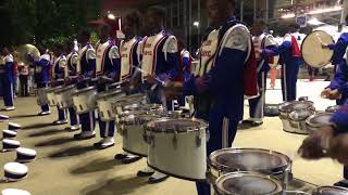 TNSU front of Nissan stadium percussion only