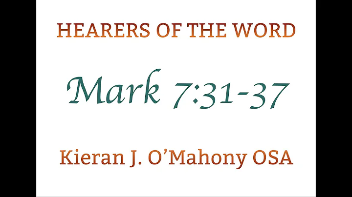 Mark 7:31-37 Healing of the deaf man, with a speech impediment.