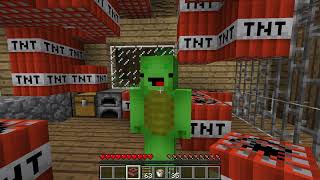 Why Wednesday DRAGGED JJ into Scary Tunnel? - in Minecraft - Maizen