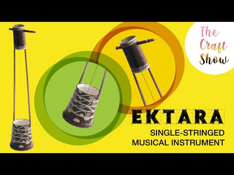 HOW TO MAKE EKTARA WITH WASTE MATERIALS || CRAFT EKTARA || BAUL MUSICAL INSTRUMENT CRAFT