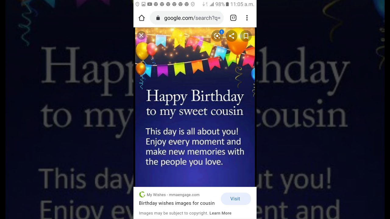Happy birthday song for my cousin