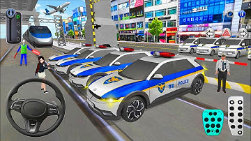 New Police Officer Cars Vs Bullet Train Crash Test🚄 3D Driving Class 2025 - Android iOS Gameplay