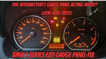 BMW 1 Series / E87 PDC and Instrument cluster issue fix | BMW parking distance control module fix