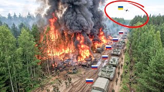 Ukraine Drone STRIKE Behind Russia's Siege Lines — Then Kamikaze Robots Blew It Up