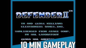 10 Minute Gameplay: Defender II (1988) NES