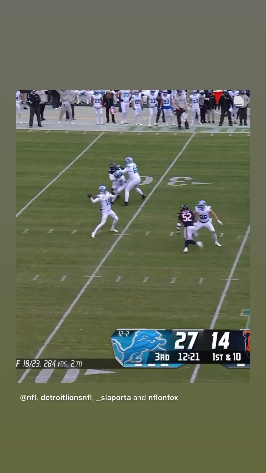 It doesn’t matter #hoodnews #detroitlions #jaredgoff #samlaporta #chicagobears #football #omg #wow