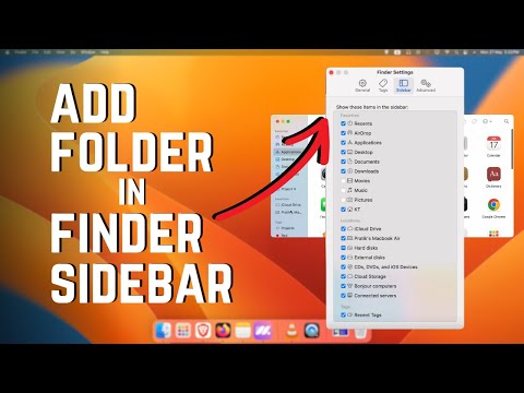 How To Add Folder In Finder Sidebar - Customise Your Mac Finder Sidebar
