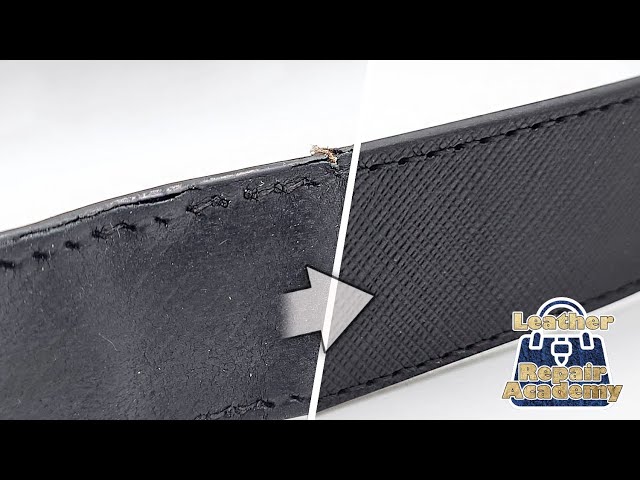 Make a new strap for a PRADA bag from saffiano leather ASMR - YouTube