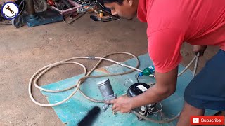 How to make air compressor from old fridge/ simple air compressor from an old fridge