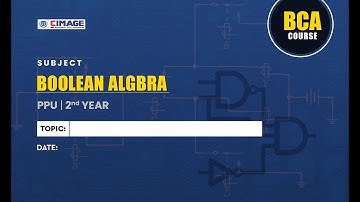 Boolean Algebra- BCA PPU 2ND Year-S-R Flip-Flops, D-Flip Flops-26/02/2022