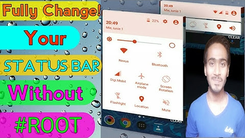#Hindi, How To Change Your Status Bar/ Notification Bar, Without #Root, Material Status Bar Pro. ☺