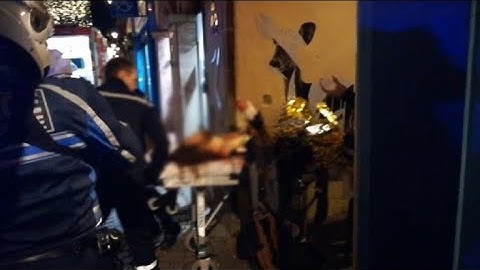 Strasbourg: images of injured person shortly after shots fired
