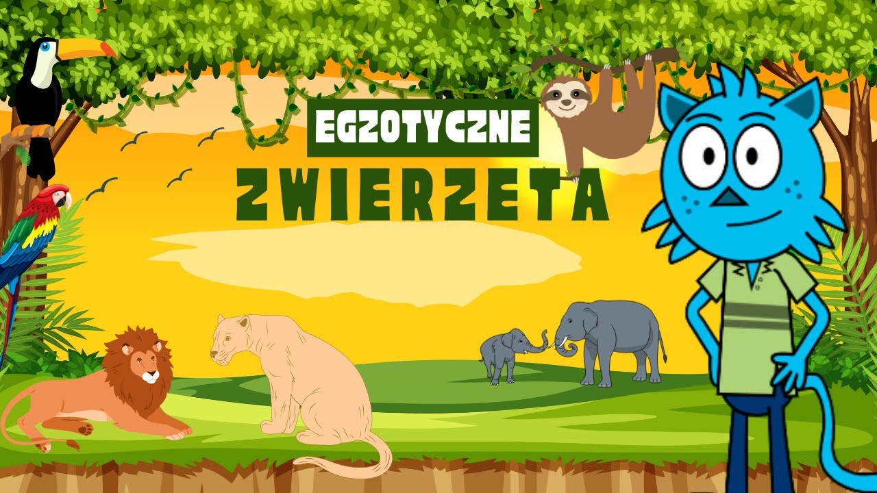 Sawanna Film Edukacyjny Dla Dzieci ŚWIAT EGZOTYCZNYCH ZWIERZĄT - Film edukacyjny dla dzieci po polsku