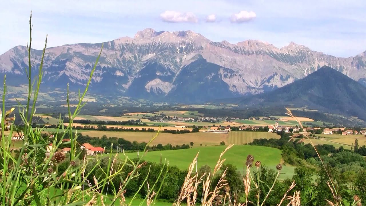 French Alps Mountain Scenery with cow bells’ sounds