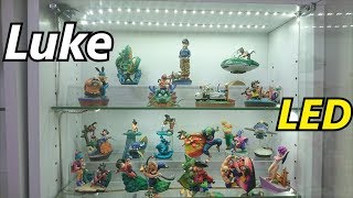【フィギュア棚】ドラカプが光り輝く！コレクションケースLukeにLEDを取り付けました！