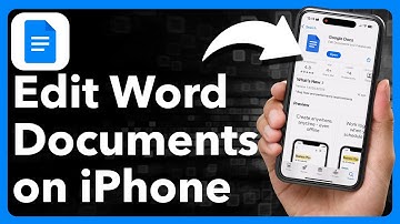 How To Edit Word Documents On iPhone For Free