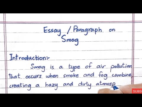 Smog  Essay / Paragraph in English