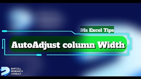 Auto Adjust Column Width in Excel Using VBA | Quick & Easy Method
