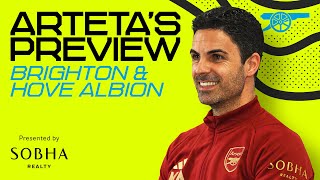 PRESS CONFERENCE | Arteta previews Brighton | Saka, Havertz, team news, the title race and more | PL