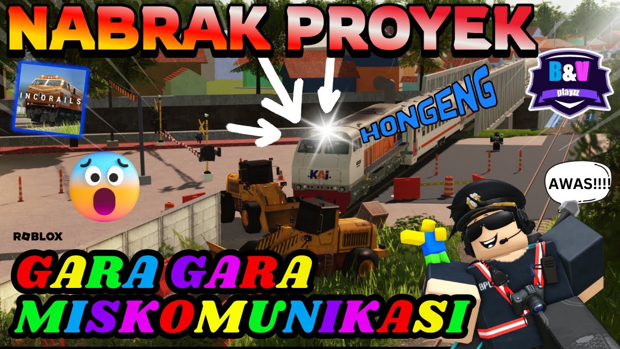 KERETA NABRAK PROYEK! GARA-GARA MISKOMUNIKASI!