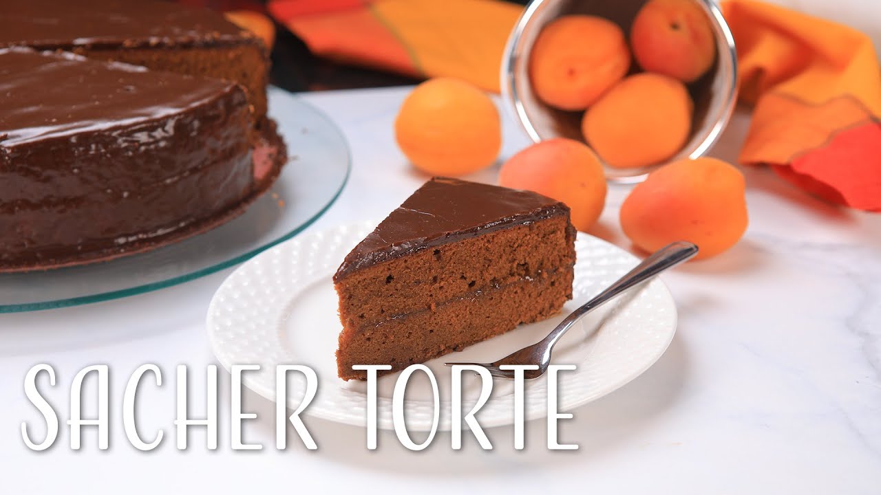 SacherTorte, How to Make Chocolate Cake with Apricot Jam Filling