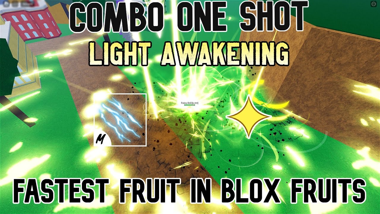 Light Fruit Awakened MAX DAMAGE COMBO - Blox Fruit 