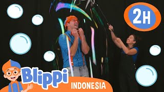 Blippi Membuat Gelembung Besar - Belajar Tentang Bentuk! | Blippi Bahasa Indonesia - Video Anak-Anak