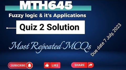 Mth645 quiz no.2 || 💯 correct and repeated|| Due date 07-07-2023