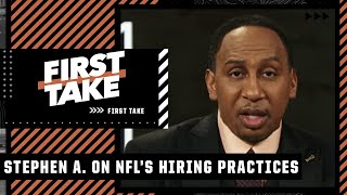 Stephen A. breaks down the issues with hiring practices around the NFL | First Take