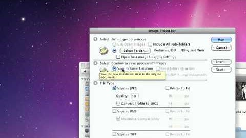 Batch Processing Photoshop Tutorial